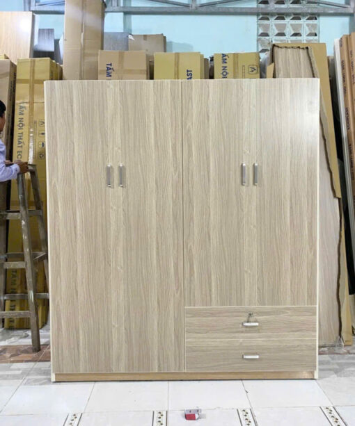 TỦ ÁO 4 CÁNH NHỰA PRIZO PRZ05