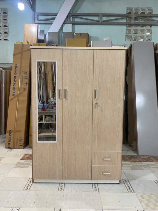 TỦ ÁO 3 CÁNH NHỰA ĐÀI LOAN TGR75C6