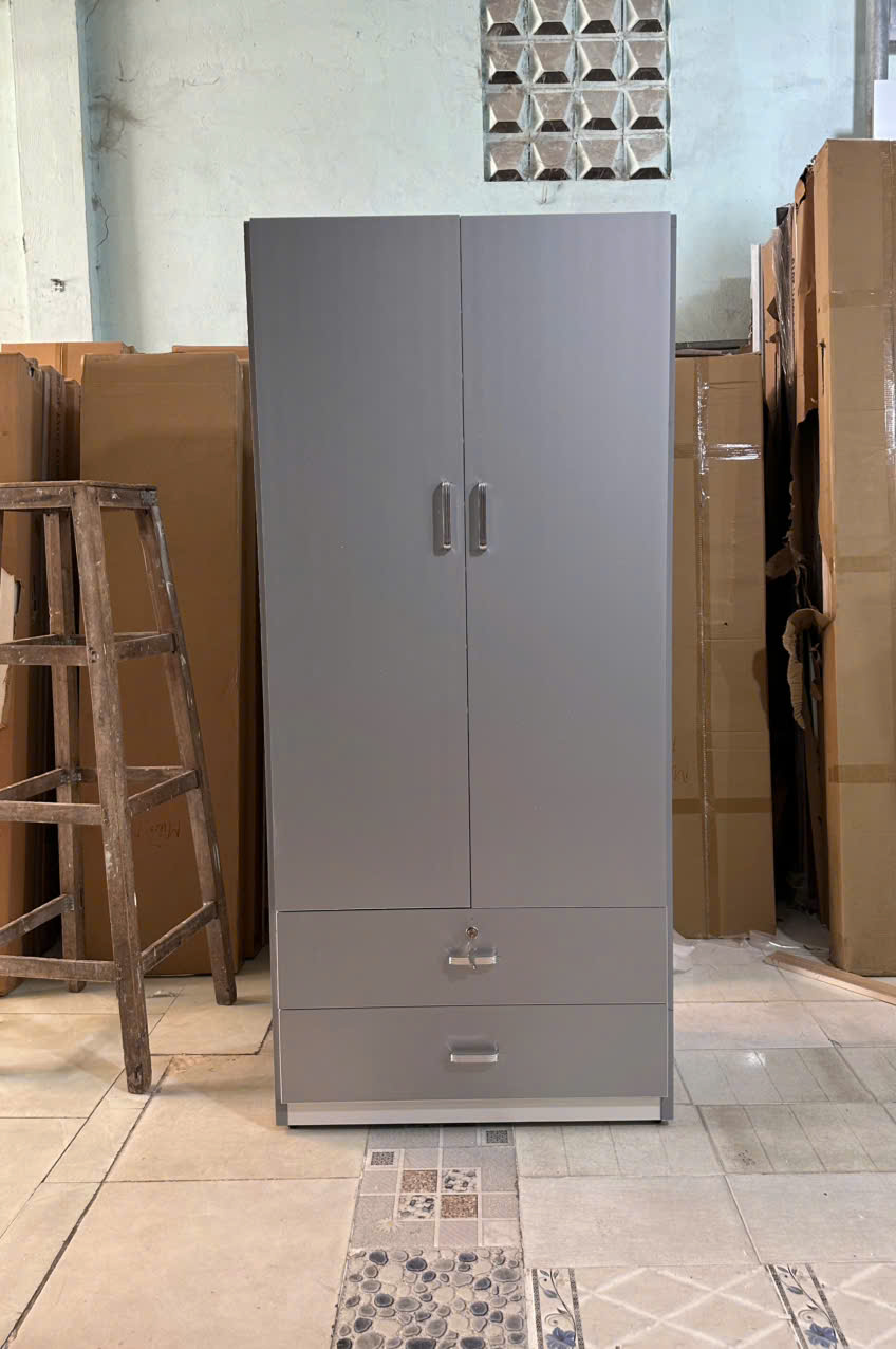 TỦ ÁO 2 CÁNH NHỰA ĐÀI LOAN TGR25XAM