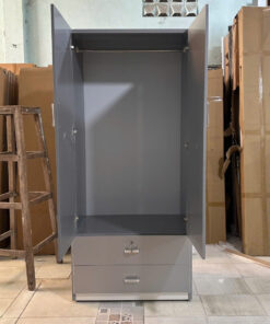 Alternative view of TỦ ÁO 2 CÁNH NHỰA ĐÀI LOAN TGR25XAM