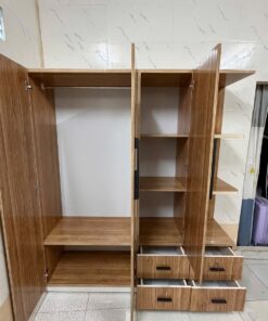 Alternative view of TỦ ÁO 3 CÁNH CÓ KỆ NHỰA ĐÀI LOAN TGR225