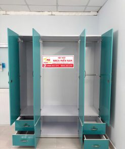 Alternative view of TỦ ÁO 4 CÁNH NHỰA CHIN HUEI TNL414