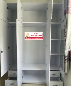 Alternative view of TỦ ÁO 4 CÁNH NHỰA CHIN HUEI TNL415