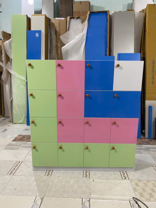 TỦ LOCKER 16 NGĂN NHỰA ECOPLAST CAO CẤP LKE16