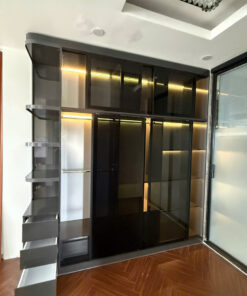 Alternative view of TỦ ÁO CÁNH KÍNH CƯỜNG LỰC KHUNG NHỰA CAO CẤP CHIN HUEI 2.0 PLUS - TA191