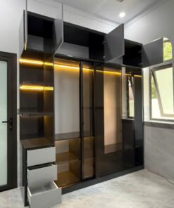 Alternative view of TỦ ÁO CÁNH KÍNH CƯỜNG LỰC KHUNG NHỰA CAO CẤP CHIN HUEI 2.0 PLUS - TA192