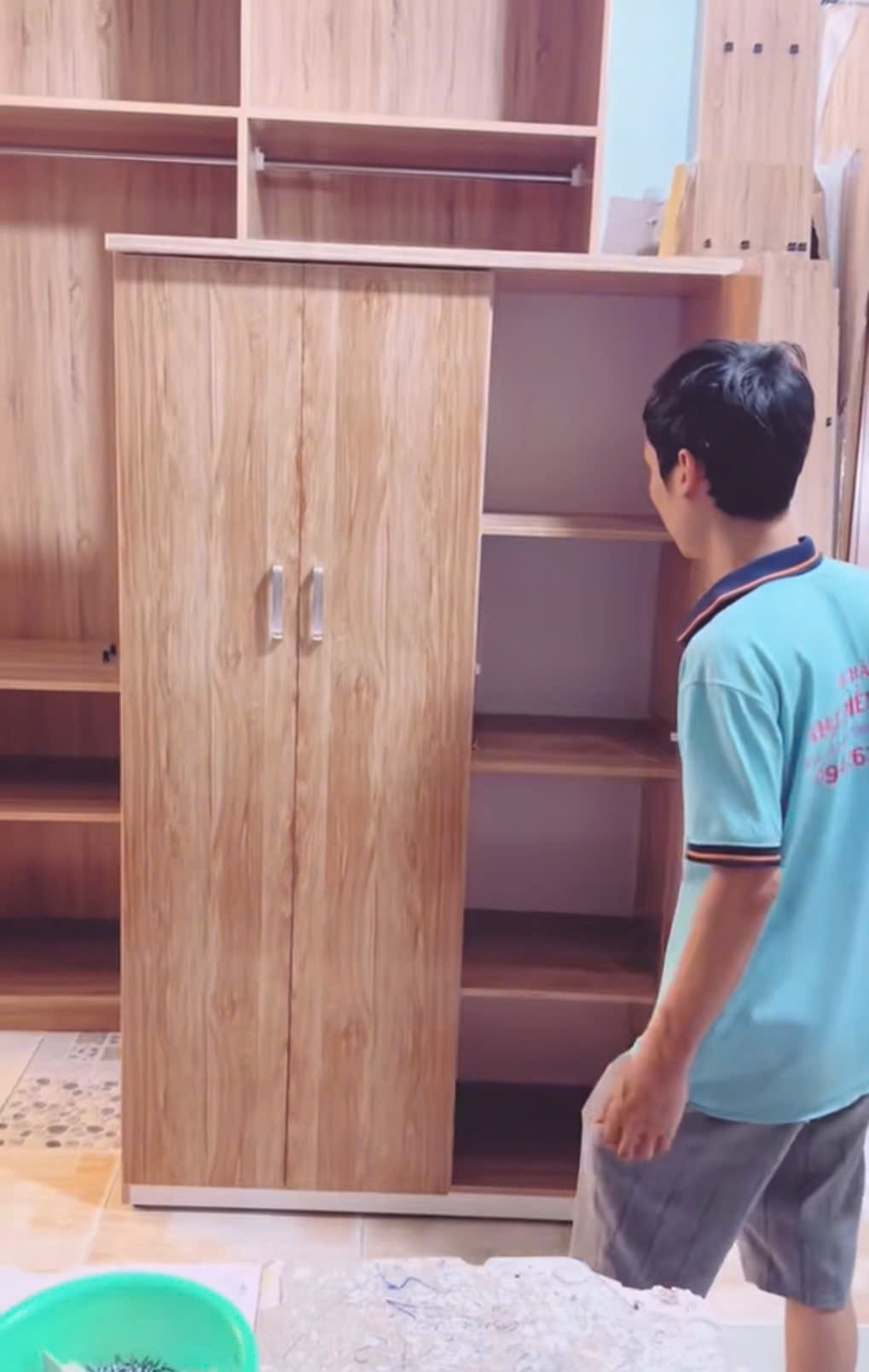 TỦ ÁO 3 CÁNH NHỰA ĐÀI LOAN TGR322 - Ảnh 3