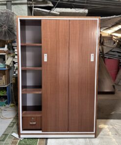 Alternative view of TỦ ÁO CÁNH LÙA NHỰA ĐÀI LOAN CLR212