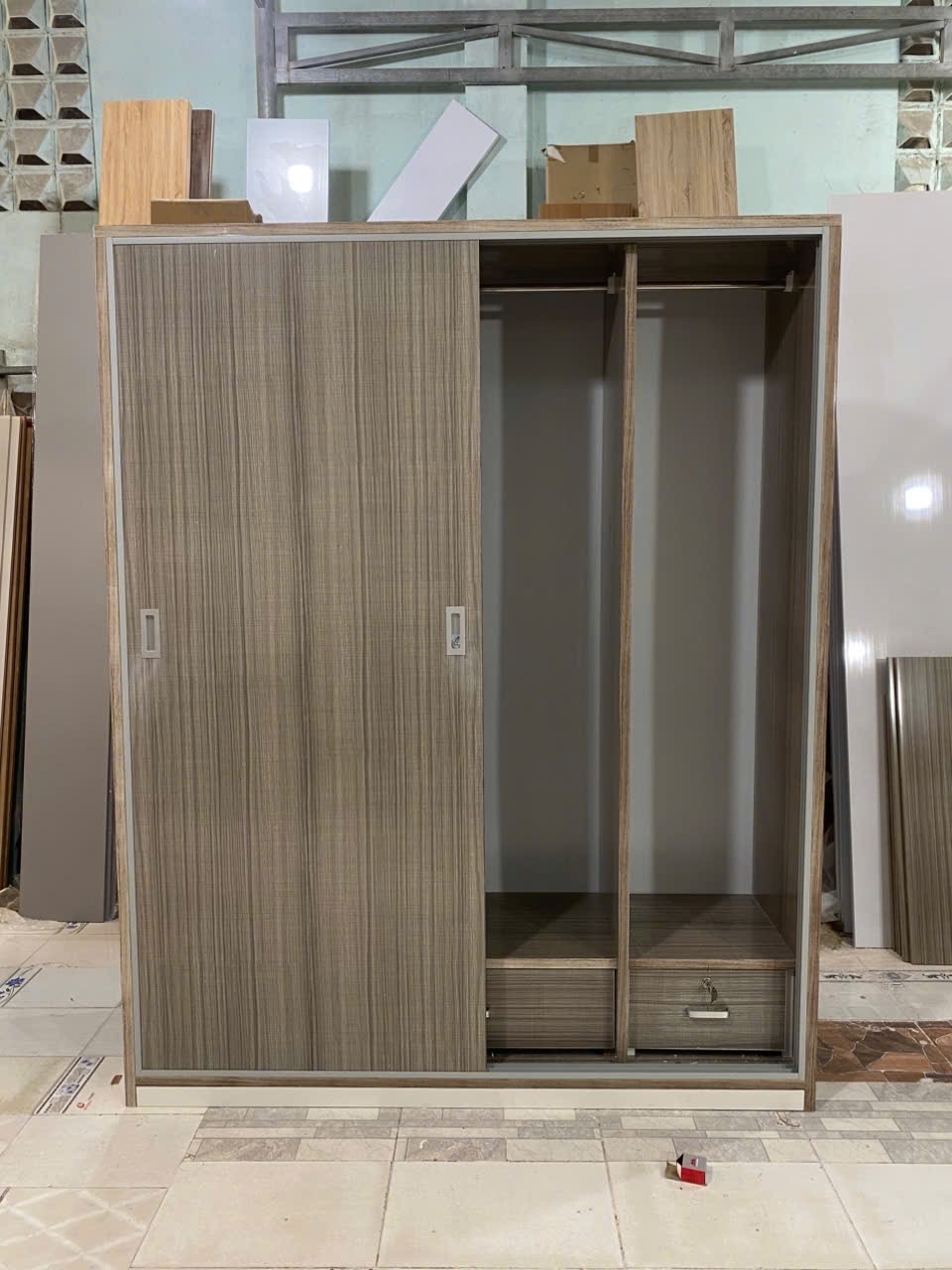 TỦ ÁO CÁNH LÙA NHỰA ĐÀI LOAN CLR217 - Ảnh 3