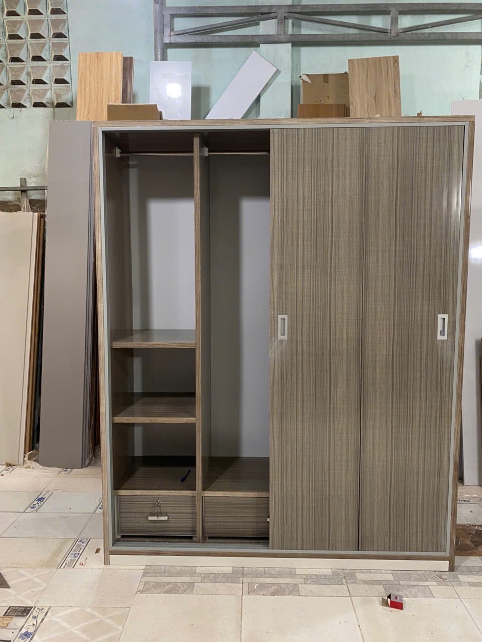 TỦ ÁO CÁNH LÙA NHỰA ĐÀI LOAN CLR217 - Ảnh 2