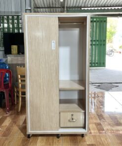 Alternative view of TỦ ÁO CÁNH LÙA NHỰA ĐÀI LOAN CLR225