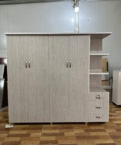 TỦ ÁO 4 CÁNH CÓ KỆ TRANG TRÍ NHỰA CHIN HUEI TNL431