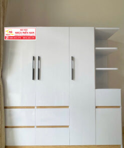 TỦ ÁO 3 CÁNH CÓ KỆ TRANG TRÍ NHỰA CHIN HUEI TNL437