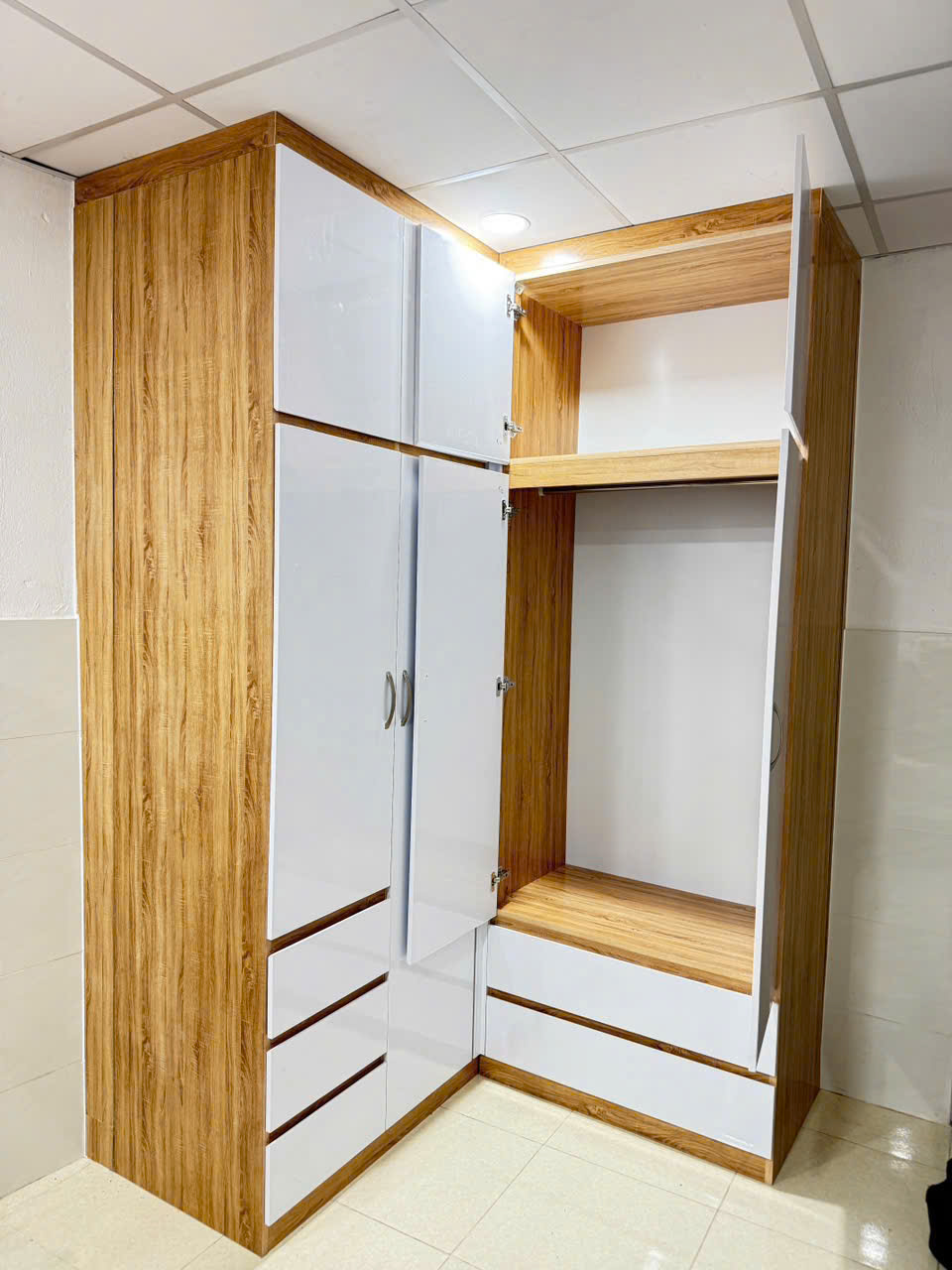 TỦ ÁO L NHỰA CAO CẤP CHIN HUEI 2.0 PLUS - TA235 - Ảnh 2