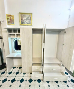 TỦ ÁO LIỀN BÀN TRANG ĐIỂM NHỰA CHIN HUEI TNL441 - Ảnh 2
