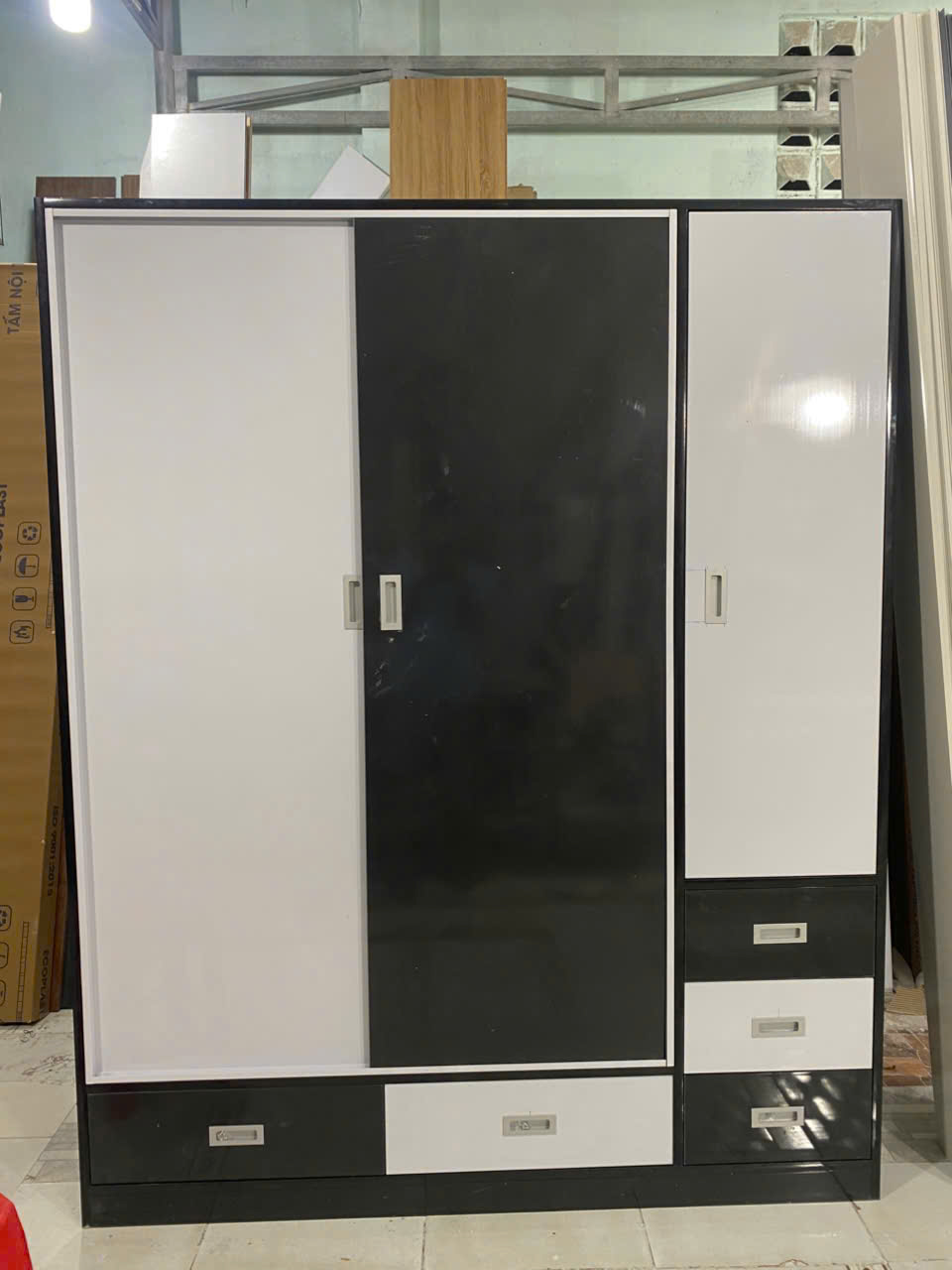 TỦ QUẦN ÁO CÁNH LÙA NHỰA ECOPLAST CAO CẤP CLE105
